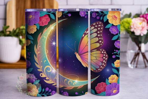 Enchanted Butterfly Floral 20oz Tumbler