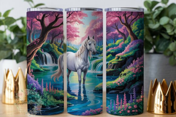 Enchanted Forest Horse 20oz Tumbler Wrap