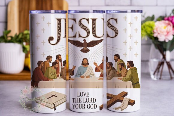 Last Supper Religious 20oz Tumbler Wrap