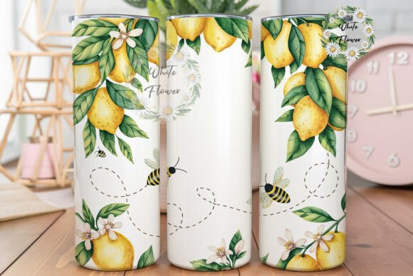 Lemon Bee Mimi 20oz Tumbler Wrap