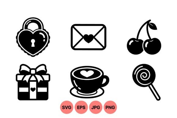 Love Icon SVG Clipart Set Review