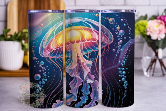 Magical Bioluminescent Jellyfish Tumbler
