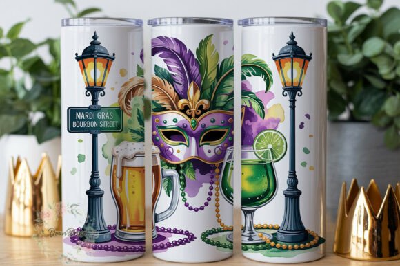 Mardi Gras Street Party 20oz Tumbler
