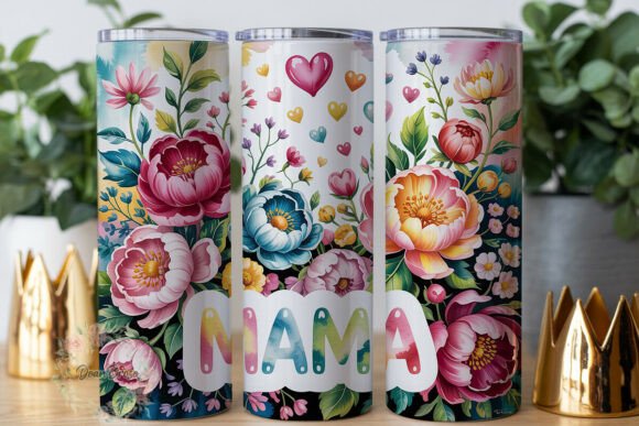 Mother's Day Floral MAMA 20oz Tumbler