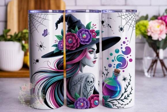 Mystic Witch Floral 20oz Tumbler Wrap