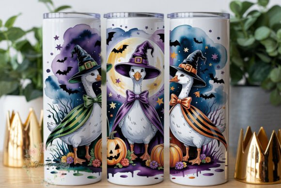 Witchy Goose Halloween Tumbler Wrap Review