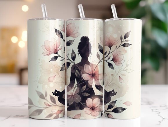 Yoga Instructor 20oz Tumbler Wrap Design